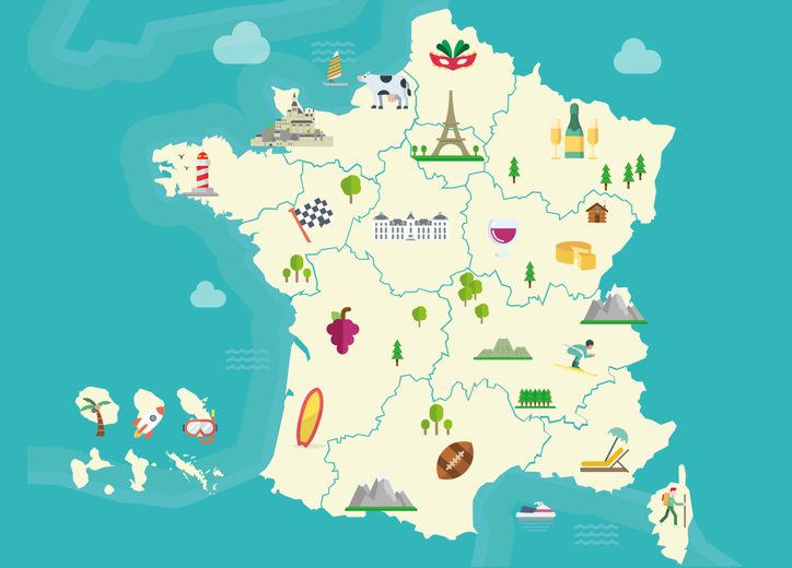 mapa de francia y gran bretaña